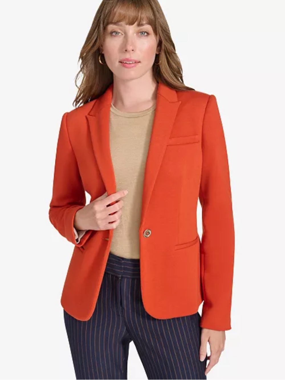 Tommy Hilfiger One Button Blazer